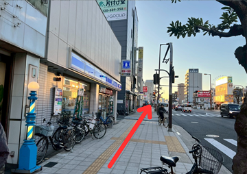 横堤駅から城東いまふく鶴見鍼灸整骨院のルート案内写真5