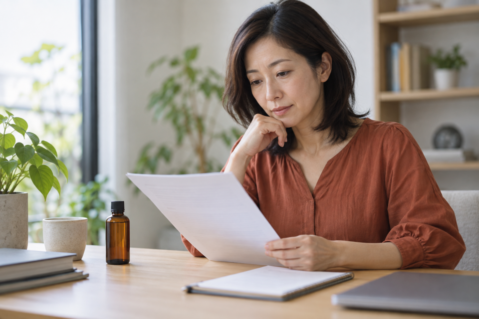 利用を決める前に説明を確認する場面
