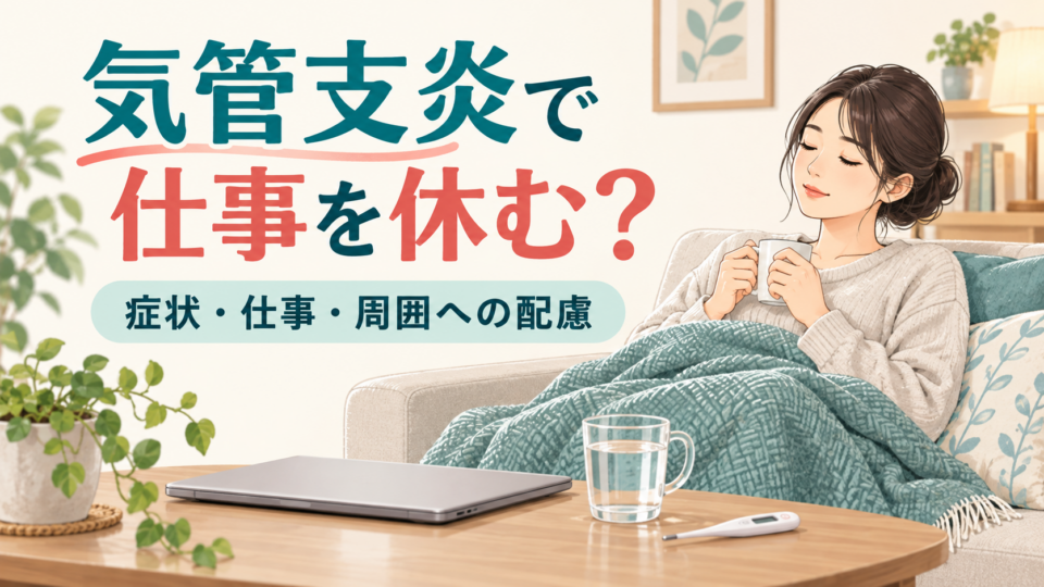 気管支炎で仕事を休む判断を症状と仕事内容から考える