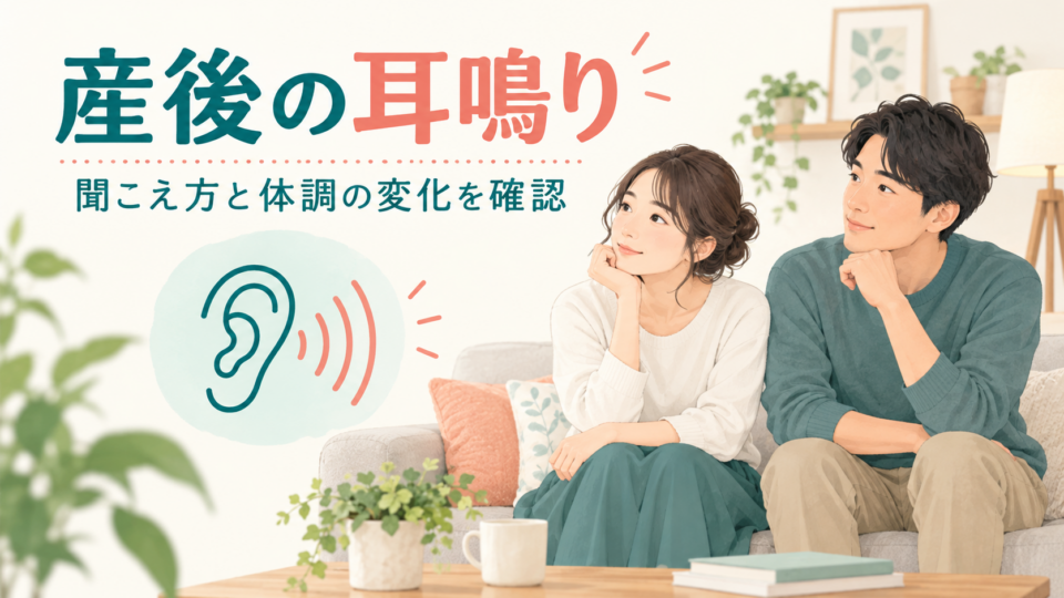 産後の耳鳴りでは聞こえ方と全身の変化を確認する