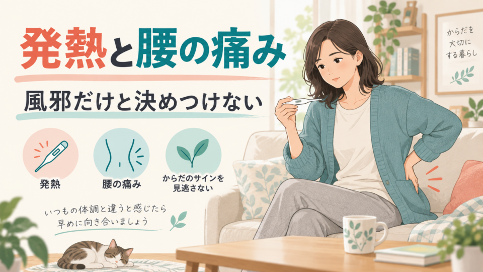発熱と腰の痛みを風邪だけと決めつけず確認する
